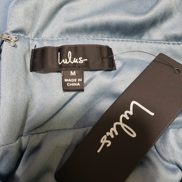 Lulu's Divine Muse Slate Blue Wide-Leg Jumpsuit - Picture 12 of 12